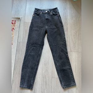 Zara jeans. Size 0. Color black.